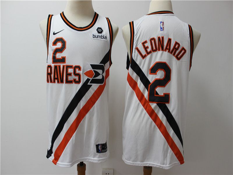 Men Los Angeles Clippers #2 Leonard white City Edition Game Nike NBA Jerseys->brooklyn nets->NBA Jersey